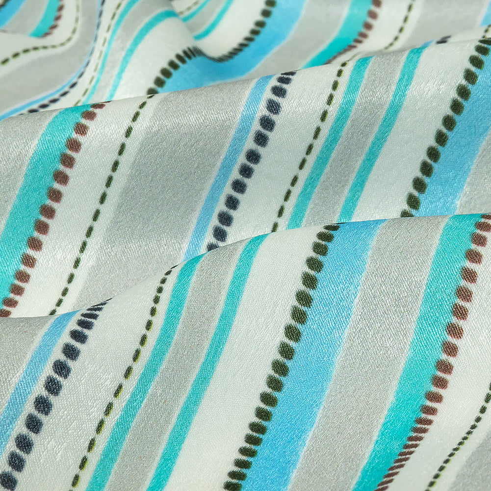 Mood Exclusive Blue Rulebreaker Polyester Crepe de Chine Detail Mood Exclusive Blue Rulebreaker Polyester Crepe de Chine Detail