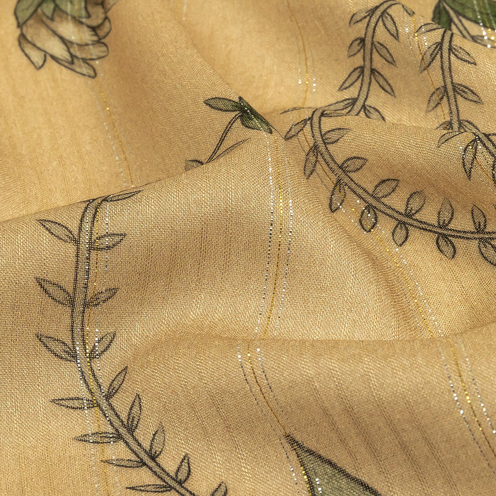 Mood Exclusive Vines Victorious Metallic Pinstriped Viscose Dobby Detail Mood Exclusive Vines Victorious Metallic Pinstriped Viscose Dobby Detail