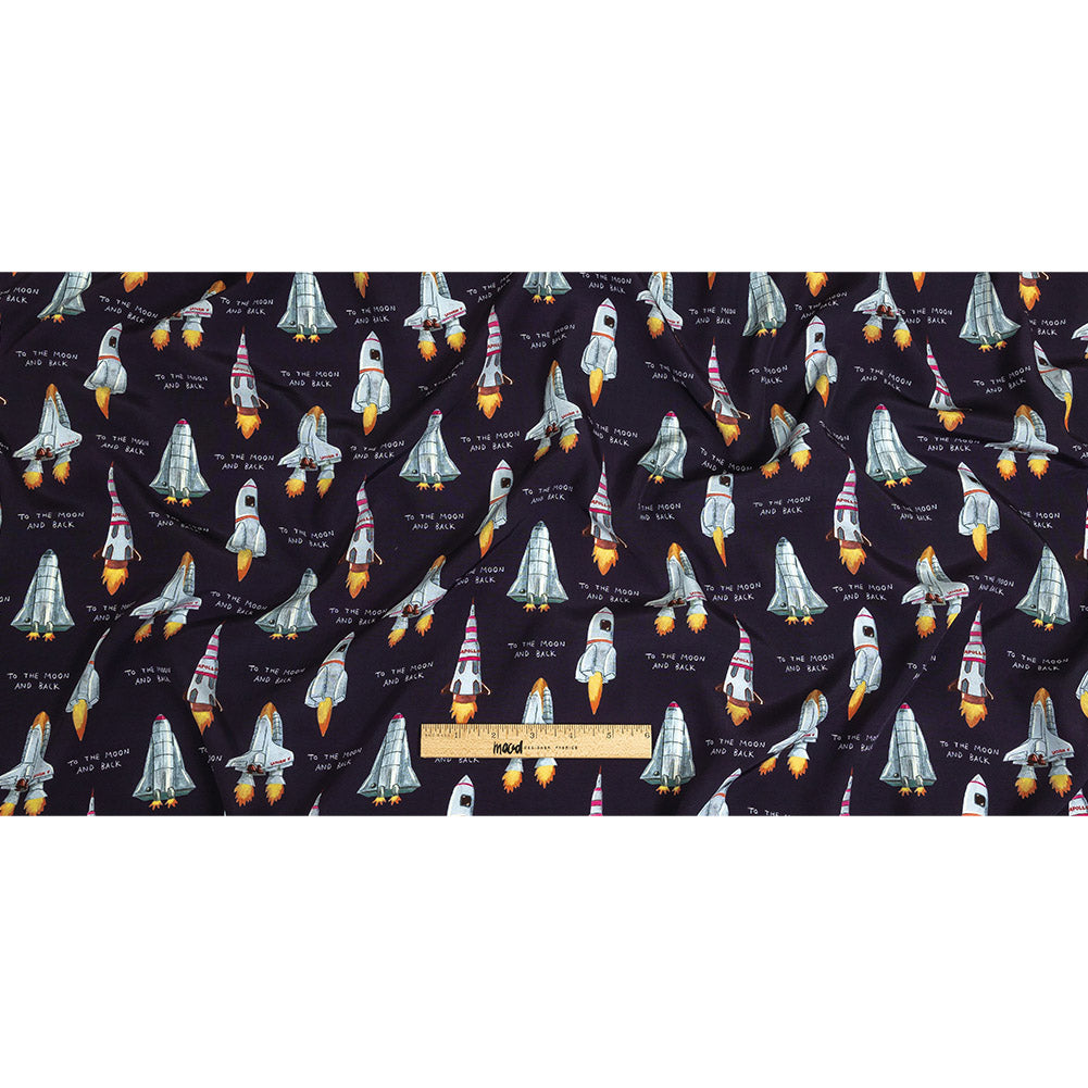 Mood Exclusive Evening Blue One Small Step Viscose Poplin Full Mood Exclusive Evening Blue One Small Step Viscose Poplin Full