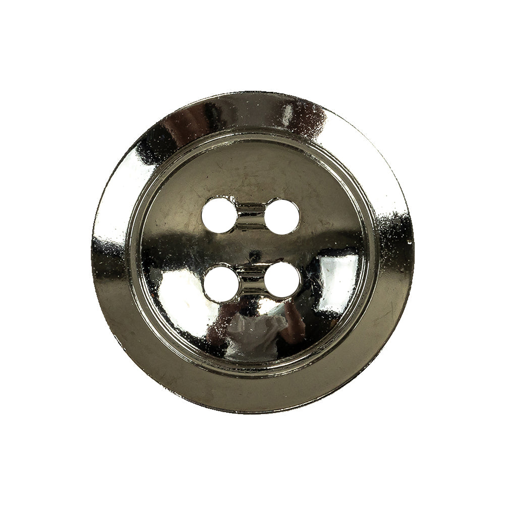 Italian Silver 4-Hole Tiny Mound Metal Button - 40L/25.5mm Italian Silver 4-Hole Tiny Mound Metal Button - 40L/25.5mm