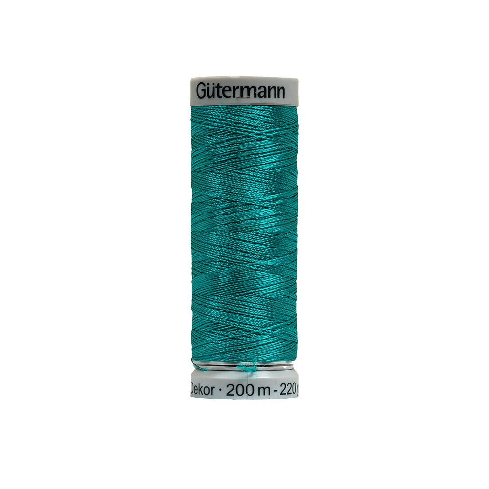 Gutermann Machine Embroidery Thread 200m - 7550 Medium Turquoise Gutermann Machine Embroidery Thread 200m - 7550 Medium Turquoise