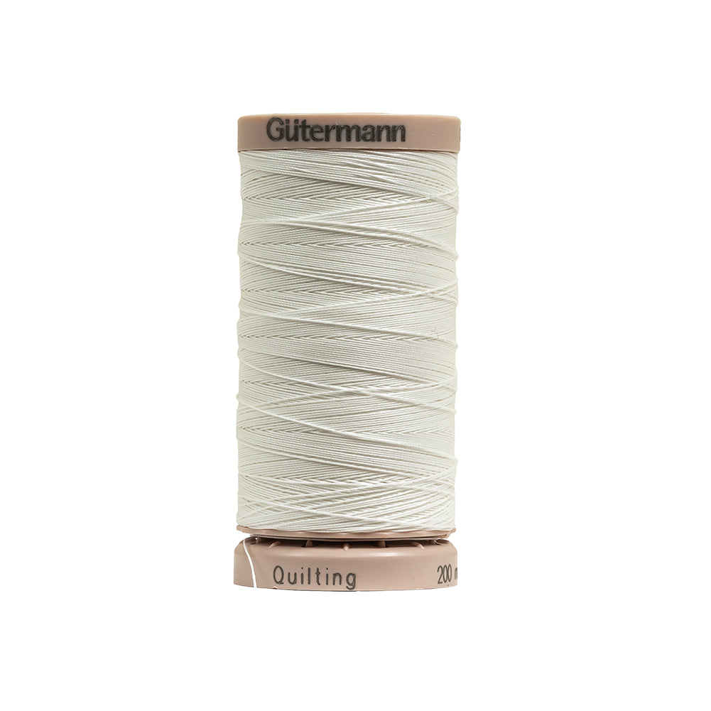 Gutermann Hand Quilting Cotton Thread 200m - 5709 White Gutermann Hand Quilting Cotton Thread 200m - 5709 White