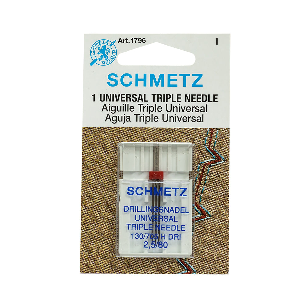 Schmetz Triple Machine Needle - 2.5/80 - 1 ct Schmetz Triple Machine Needle - 2.5/80 - 1 ct