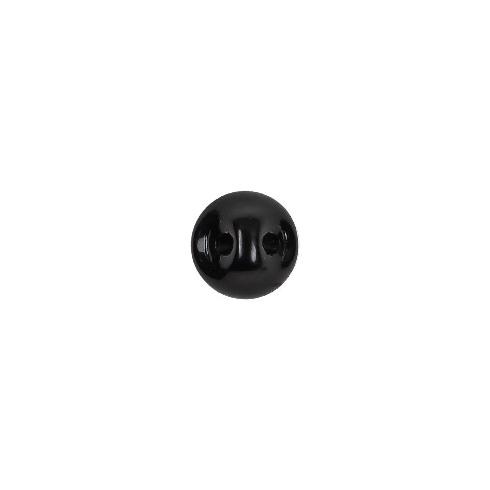 European Black Self Back Glass Button - 14L/9mm - Detail - Image 3 of 4 European Black Self Back Glass Button - 14L/9mm - Detail - Image 3 of 4
