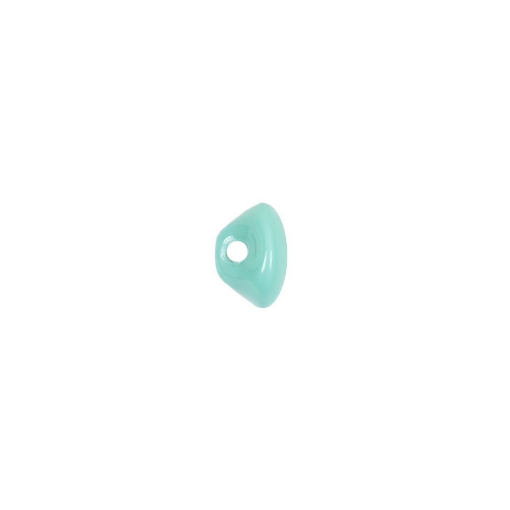 European Blue Green Self Back Glass Button - 14L/9mm Detail European Blue Green Self Back Glass Button - 14L/9mm Detail