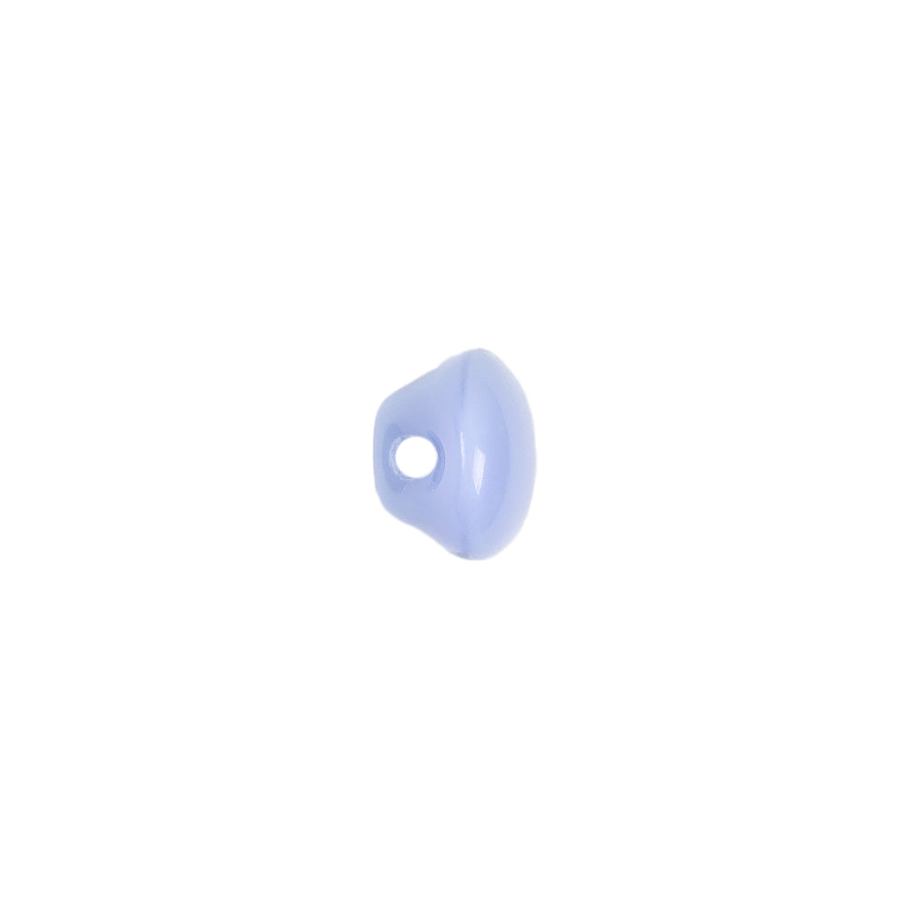 European Periwinkle Self Back Glass Button - 16L/10mm Detail European Periwinkle Self Back Glass Button - 16L/10mm Detail