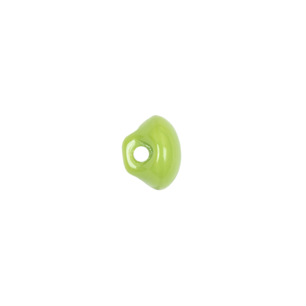 European Green Self Back Glass Button - 16L/10mm Detail European Green Self Back Glass Button - 16L/10mm Detail