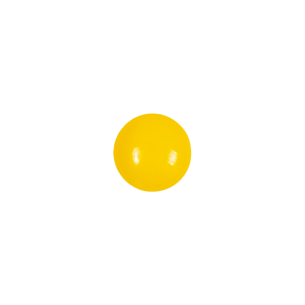 European Yellow Self Back Glass Button - 16L/10mm European Yellow Self Back Glass Button - 16L/10mm