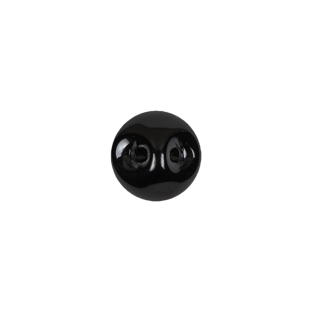 European Black Self Back Glass Button - 18L/11.5mm - Detail - Image 3 of 4 European Black Self Back Glass Button - 18L/11.5mm - Detail - Image 3 of 4