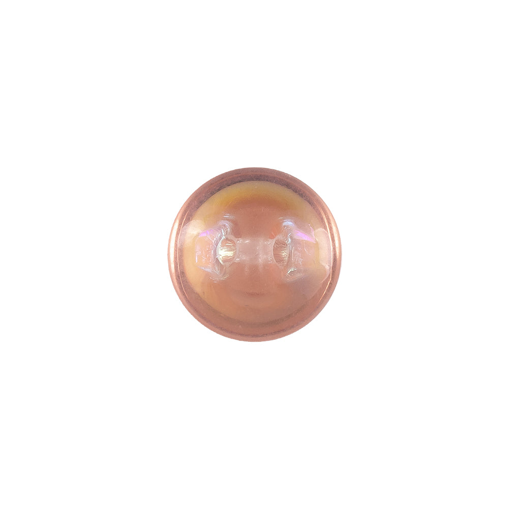 European AB Pink Self Back Glass Button - 20L/12.5mm - Detail - Image 3 of 4 European AB Pink Self Back Glass Button - 20L/12.5mm - Detail - Image 3 of 4