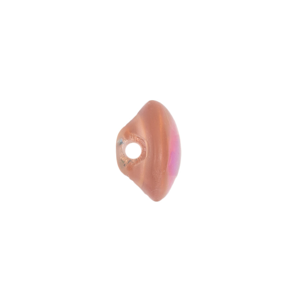 European AB Pink Self Back Glass Button - 20L/12.5mm Detail European AB Pink Self Back Glass Button - 20L/12.5mm Detail