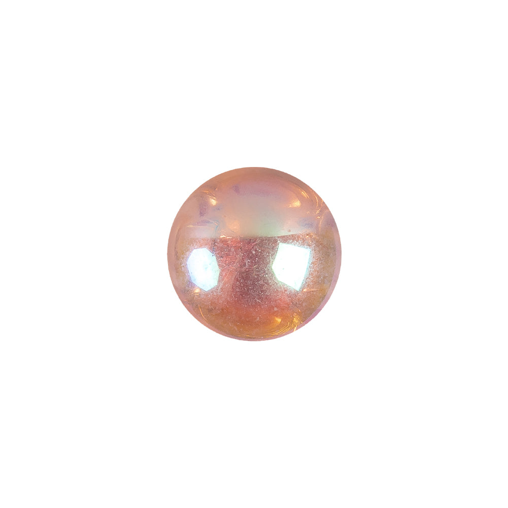 European AB Pink Self Back Glass Button - 20L/12.5mm European AB Pink Self Back Glass Button - 20L/12.5mm