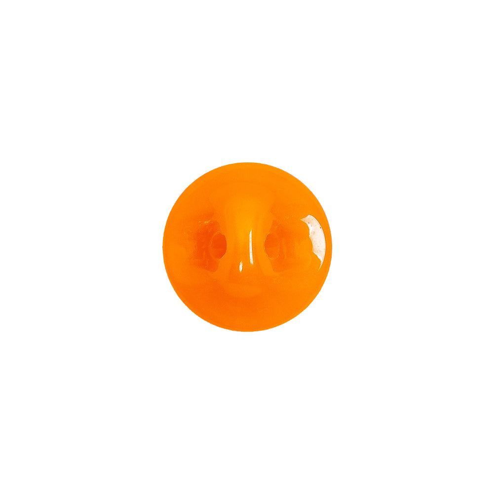 European Orange Half Domed Self Back Glass Button - 20L/12.5mm - Detail - Image 3 of 4 European Orange Half Domed Self Back Glass Button - 20L/12.5mm - Detail - Image 3 of 4