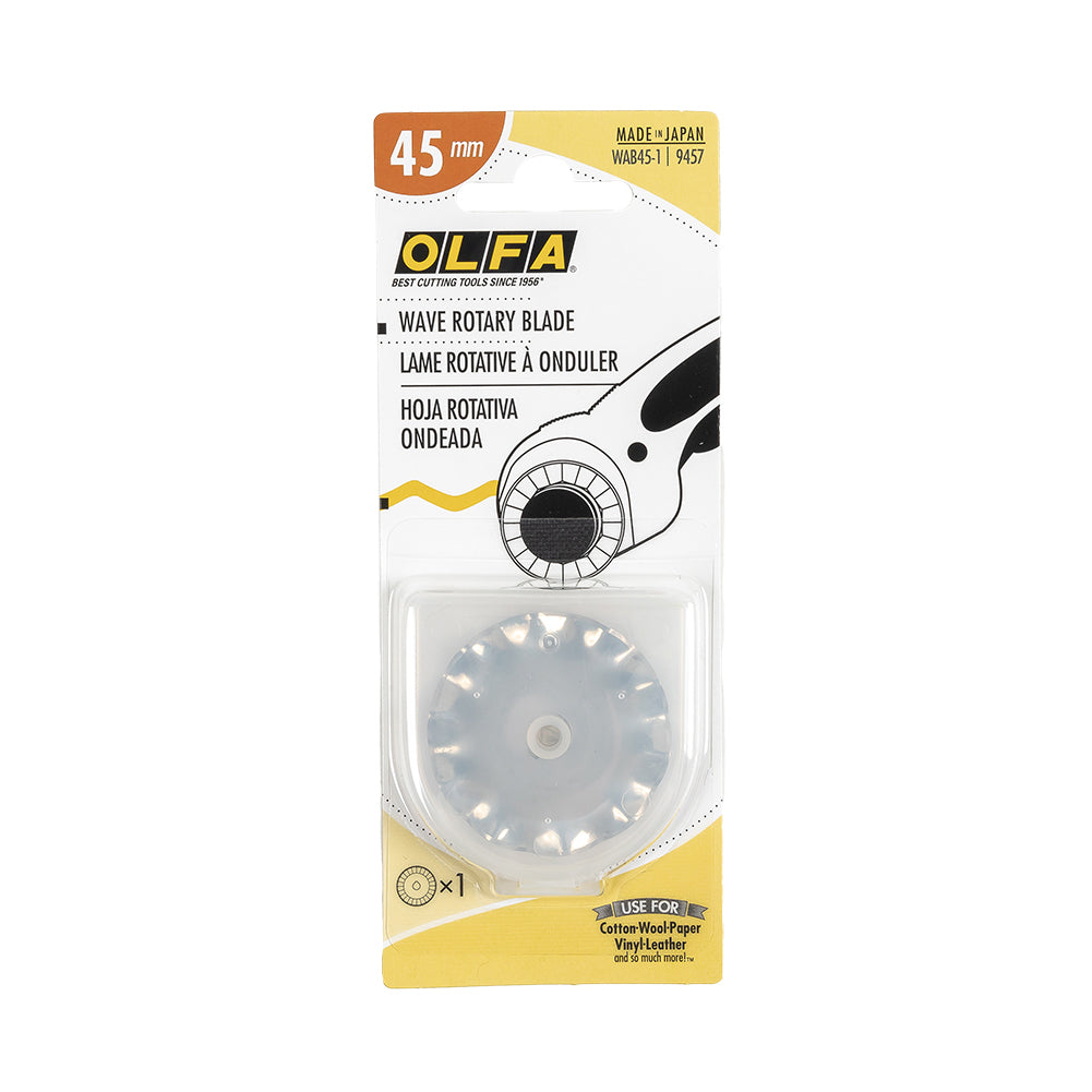 Olfa 45mm Wave Rotary Blade Olfa 45mm Wave Rotary Blade