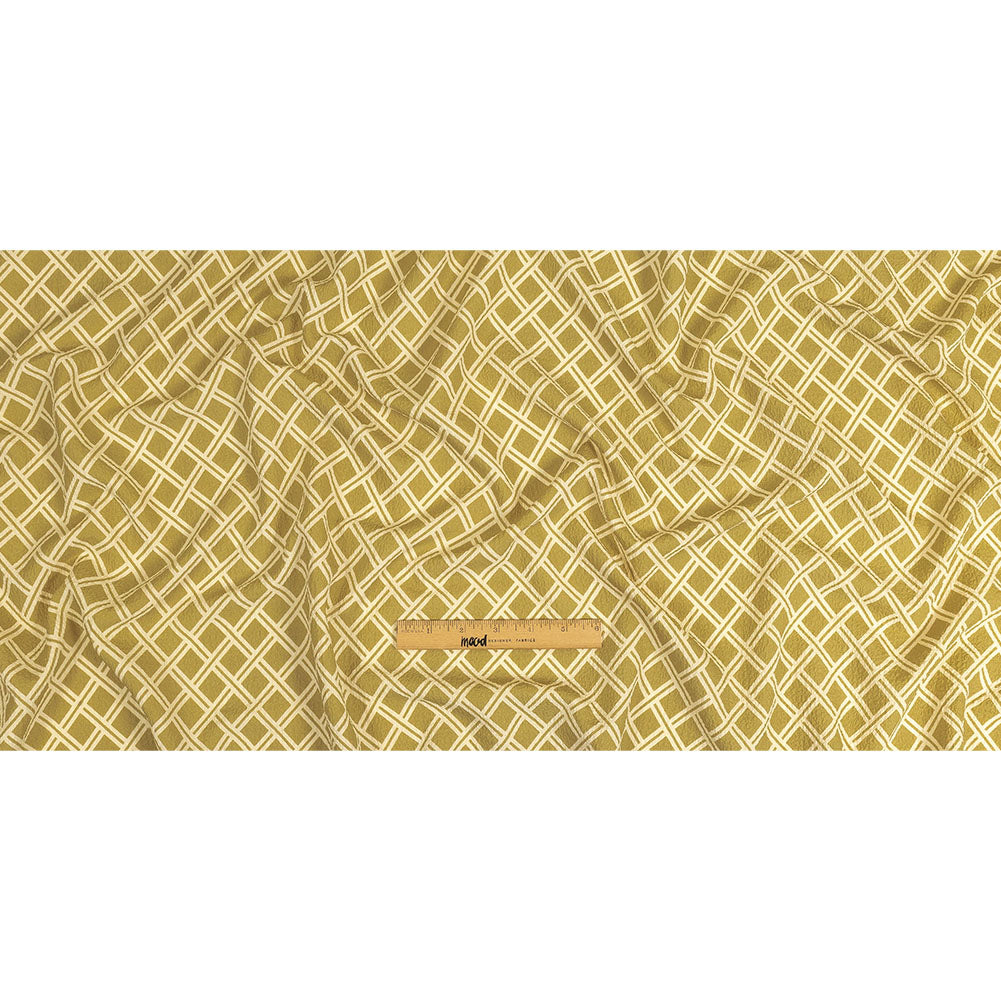Mood Exclusive Beige Lattice Status Stretch Polyester Seersucker Full Mood Exclusive Beige Lattice Status Stretch Polyester Seersucker Full