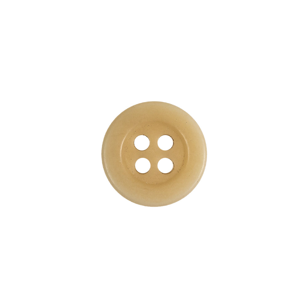 Beige 4-Hole Plastic Button - 20L/12.5mm Beige 4-Hole Plastic Button - 20L/12.5mm