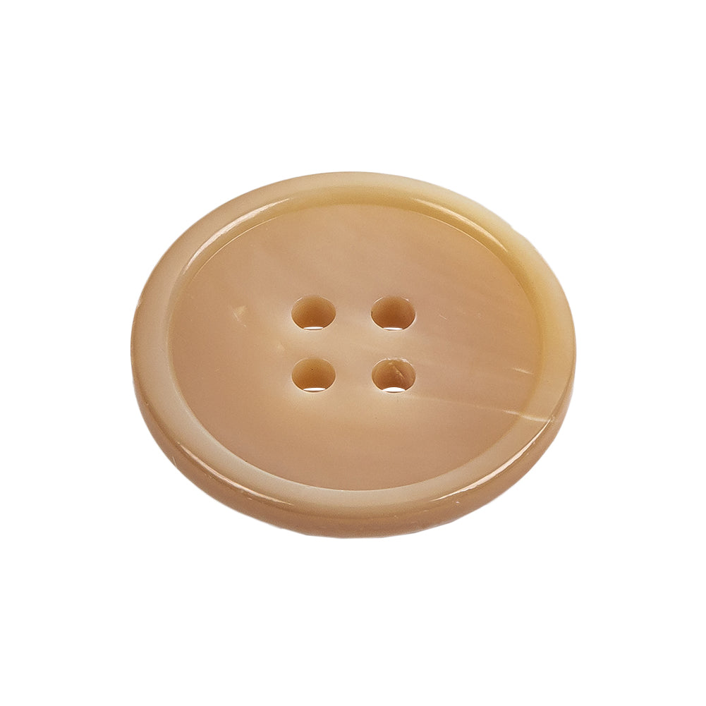 Apricot Cream 4 Hole Shell Button - 40L/25.5mm Folded Apricot Cream 4 Hole Shell Button - 40L/25.5mm Folded