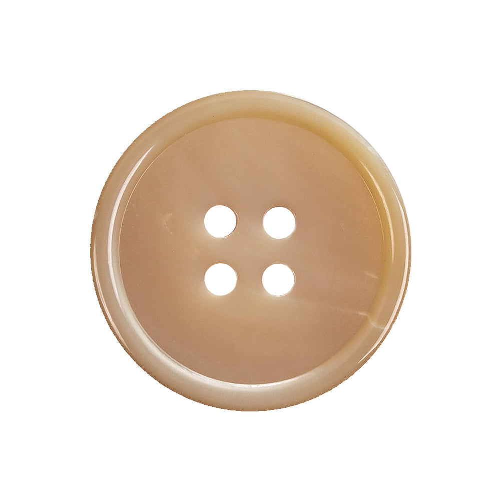 Apricot Cream 4 Hole Shell Button - 40L/25.5mm Apricot Cream 4 Hole Shell Button - 40L/25.5mm