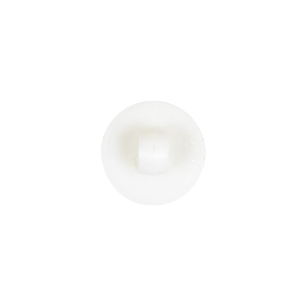 White Bevel Cut Shank Back Plastic Button - 20L/12.5mm Detail White Bevel Cut Shank Back Plastic Button - 20L/12.5mm Detail