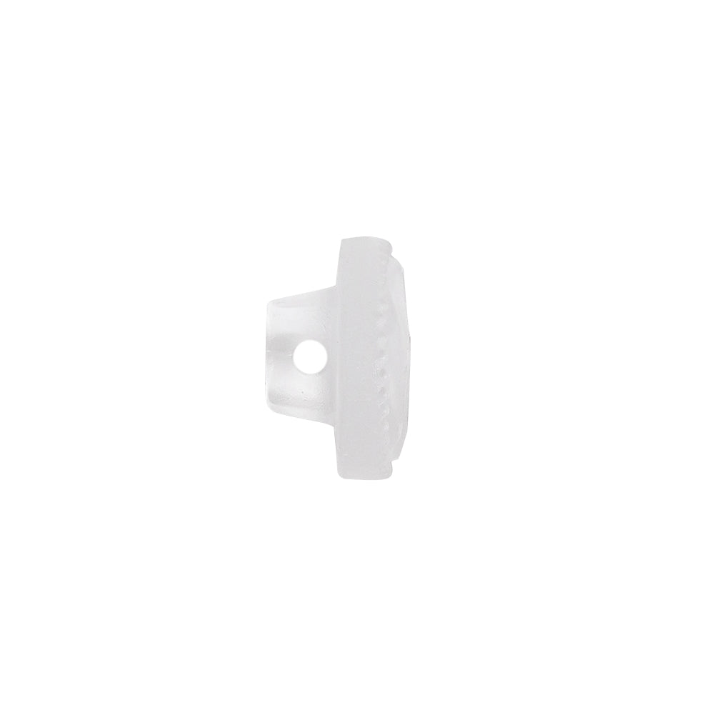 Transparent Molded Shank Back Plastic Button - 22L/15mm Folded Transparent Molded Shank Back Plastic Button - 22L/15mm Folded