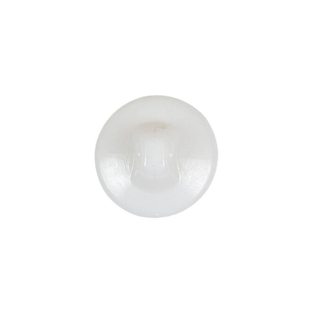 Italian White Concave Floral Molded Shank Back Plastic Button - 24L/15mm Detail Italian White Concave Floral Molded Shank Back Plastic Button - 24L/15mm Detail