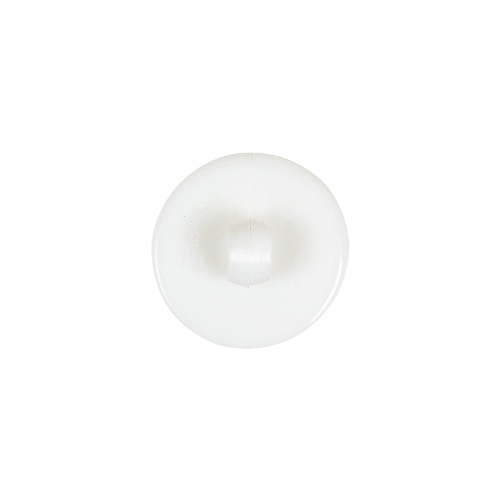 Italian White Faceted Center Floral Molded Shank Back Plastic Button - 24L/15mm Detail Italian White Faceted Center Floral Molded Shank Back Plastic Button - 24L/15mm Detail