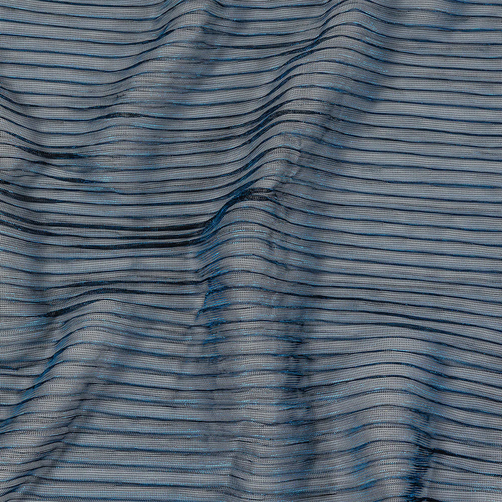 Metallic Stretch Plisse - Cobalt - Natalia Collection Metallic Stretch Plisse - Cobalt - Natalia Collection