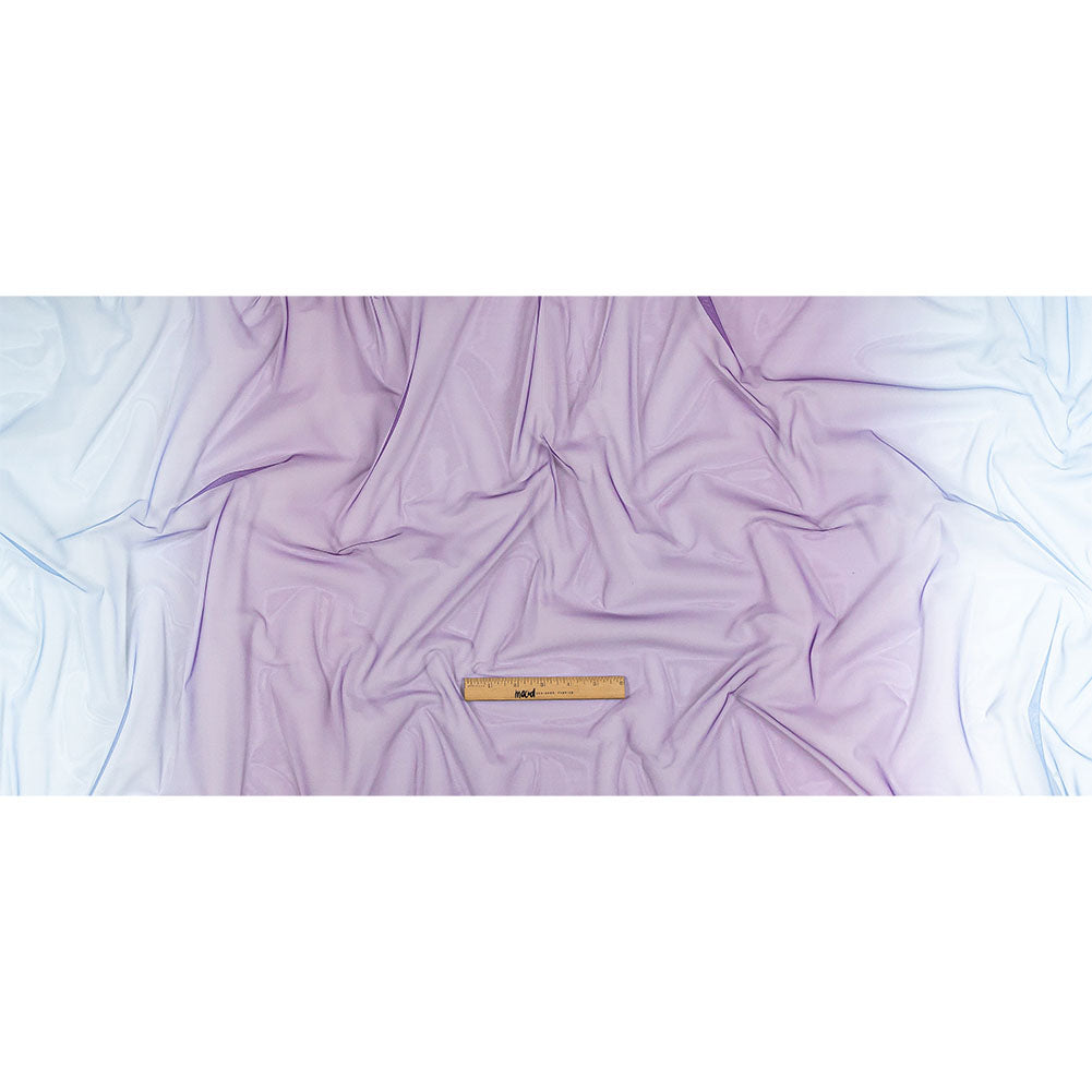 Ombre Stripes Shadow Tulle - Blue and Heliotrope - Full Ombre Stripes Shadow Tulle - Blue and Heliotrope - Full