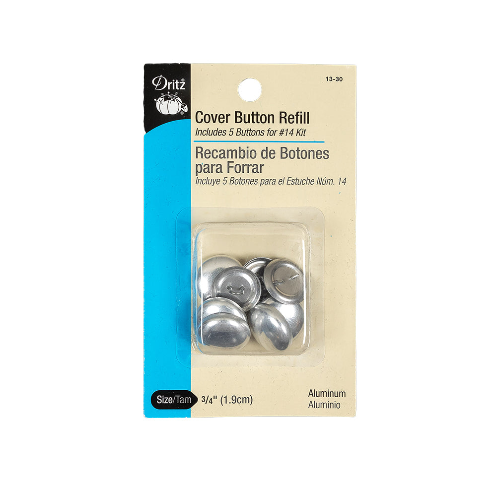 Dritz 5 PC Cover Button Refill Size 30 - 0.75" Dritz 5 PC Cover Button Refill Size 30 - 0.75"
