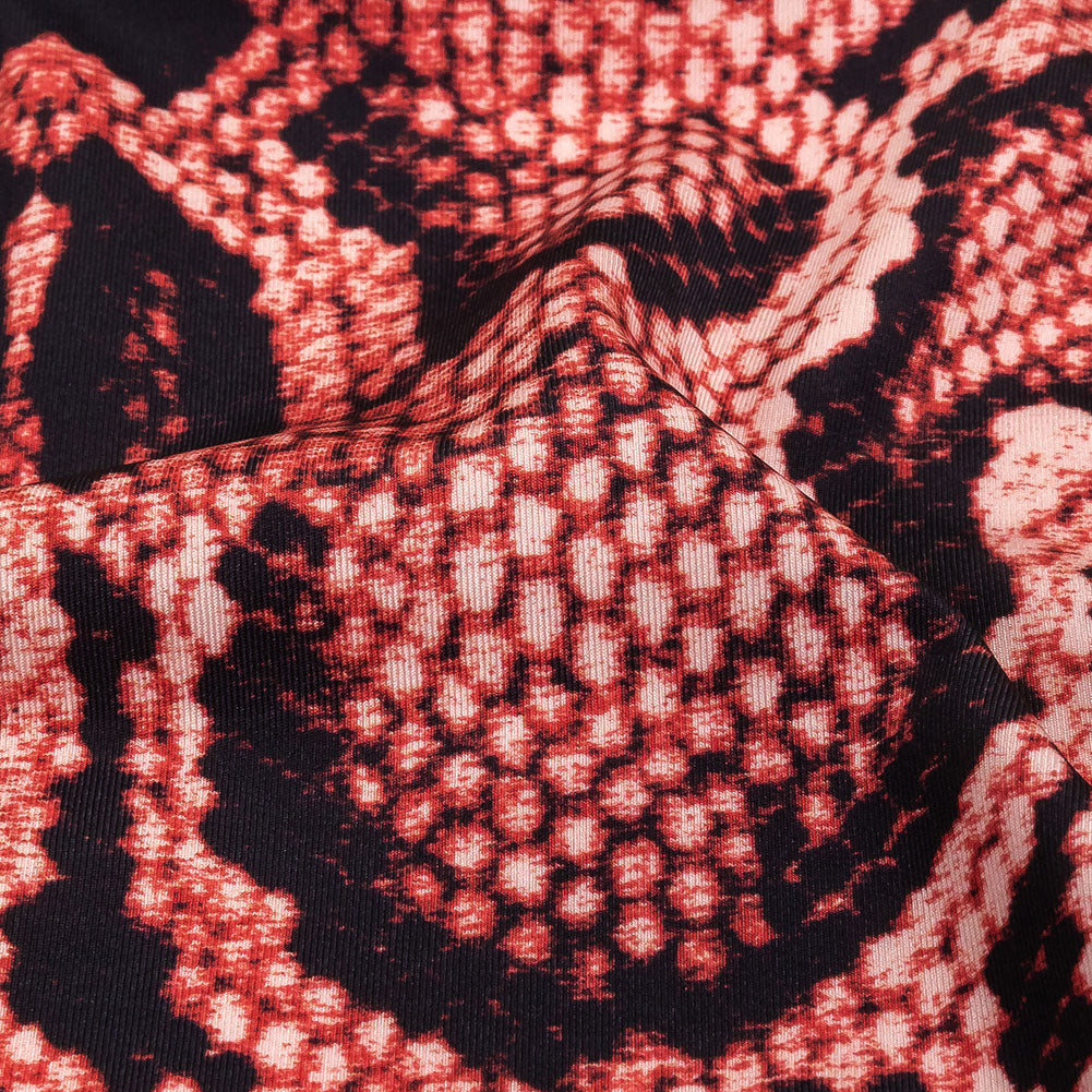 Compression Swimwear Tricot, UV Protective with Aloe Vera Microcapsules - Desert Rose Python Skin - Caye Collection - Detail Compression Swimwear Tricot, UV Protective with Aloe Vera Microcapsules - Desert Rose Python Skin - Caye Collection - Detail