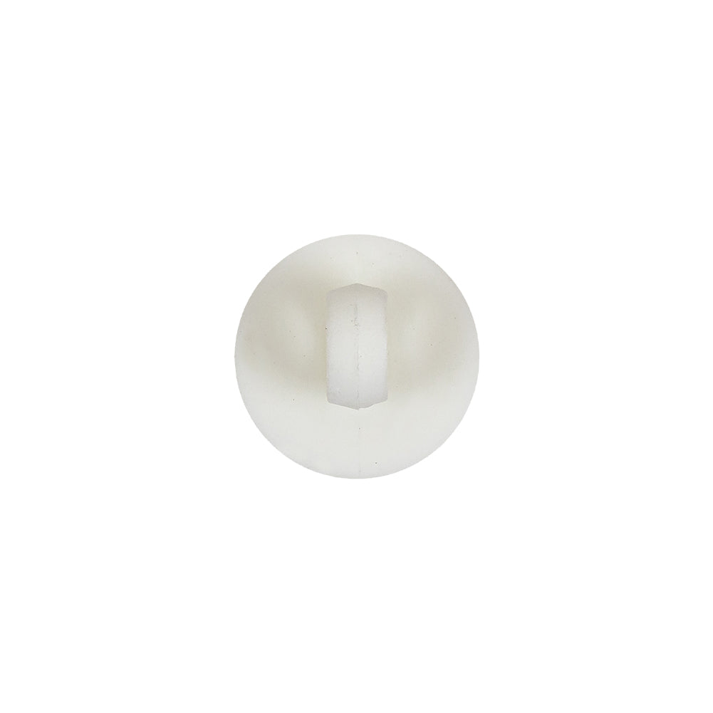 Matte Brilliant White Shank Back Plastic Button - 20L/12.5mm Detail Matte Brilliant White Shank Back Plastic Button - 20L/12.5mm Detail