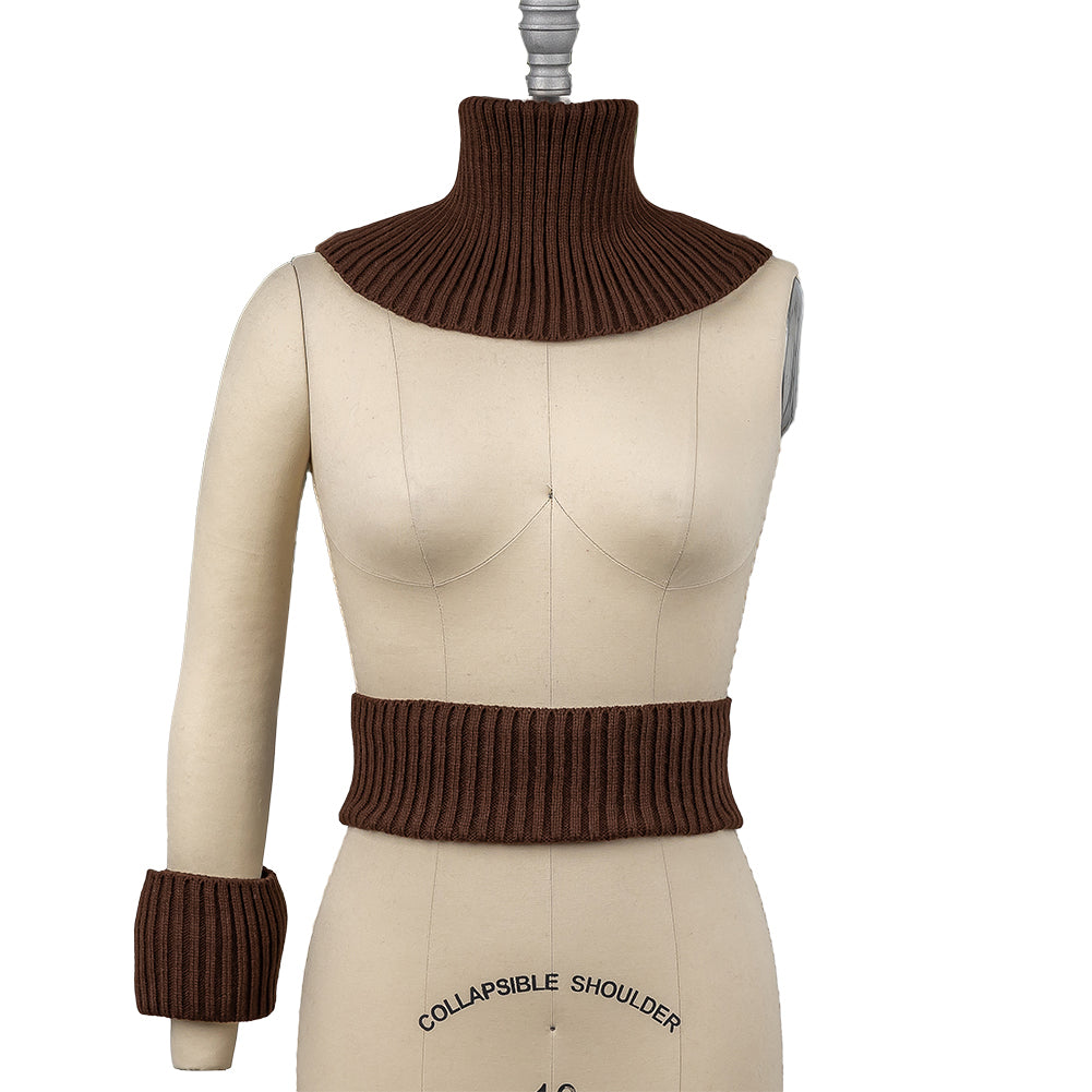 Alta Decadent Chocolate Chunky 2x2 Rib Knit Sweater Trim Bundle - 3pc Alta Decadent Chocolate Chunky 2x2 Rib Knit Sweater Trim Bundle - 3pc