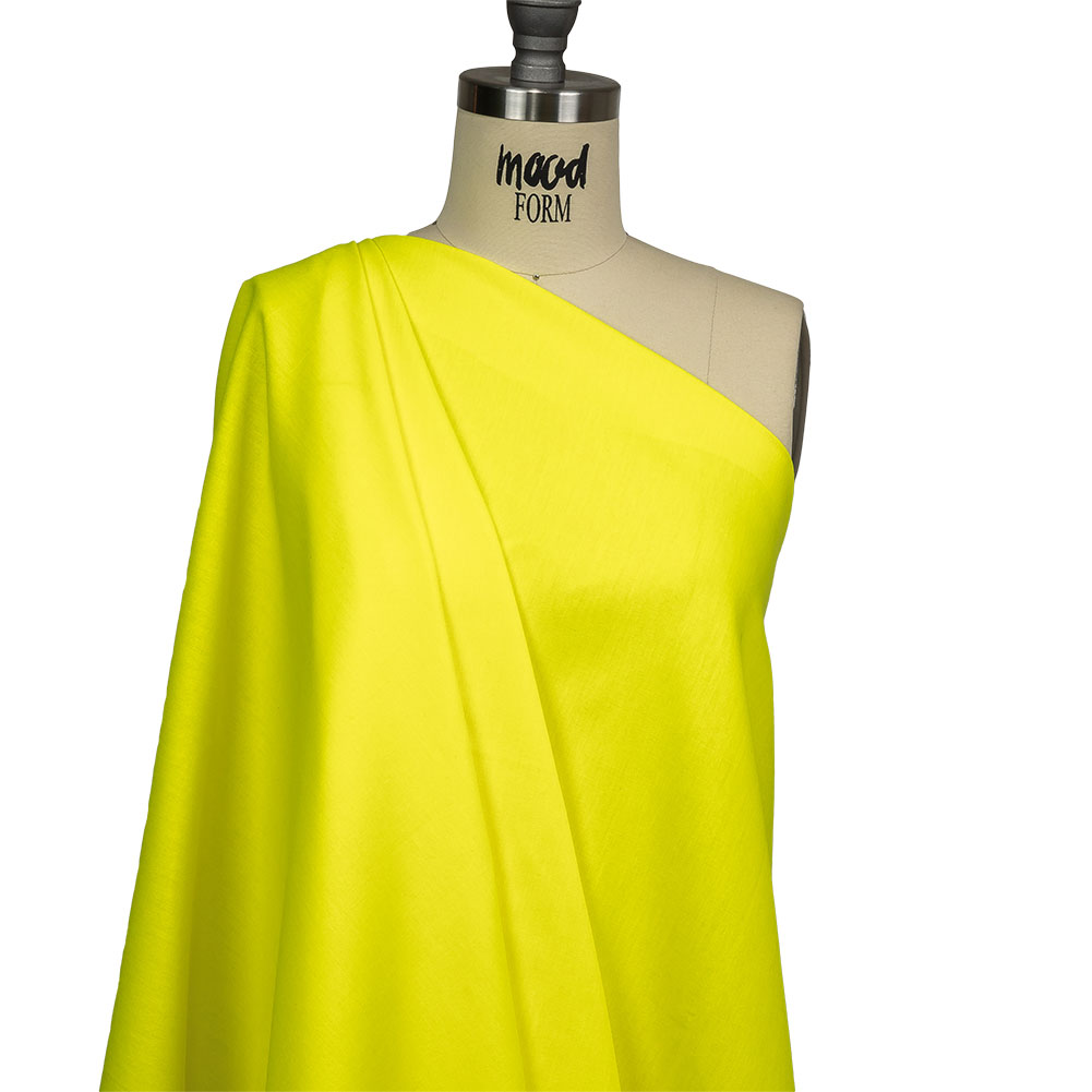 Hi-Vis Safety Yellow Polyester and Cotton Poplin Drape Hi-Vis Safety Yellow Polyester and Cotton Poplin Drape