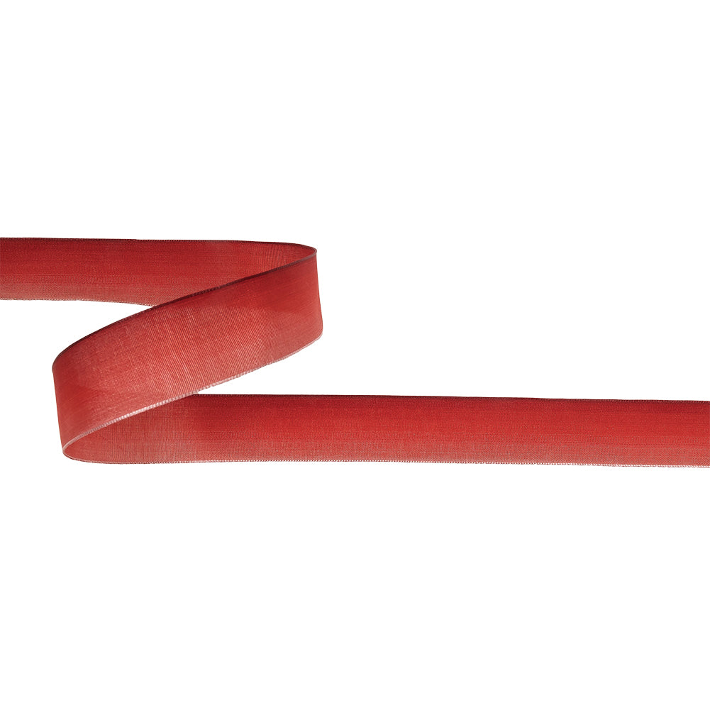 Red Ombre Wire Edged Ribbon - 0.875" Red Ombre Wire Edged Ribbon - 0.875"
