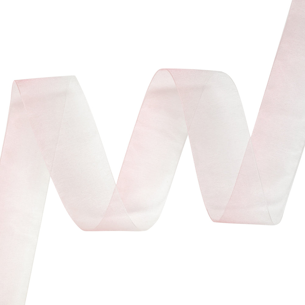 Sheer Pink and White Alyssum Ombre Ribbon - 1.5" Sheer Pink and White Alyssum Ombre Ribbon - 1.5"