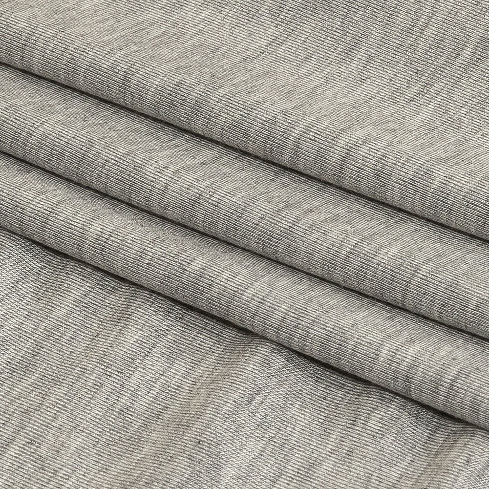 Ultra-Soft Rayon Jersey - Heathered Gray - Cyrus Collection - Folded Ultra-Soft Rayon Jersey - Heathered Gray - Cyrus Collection - Folded