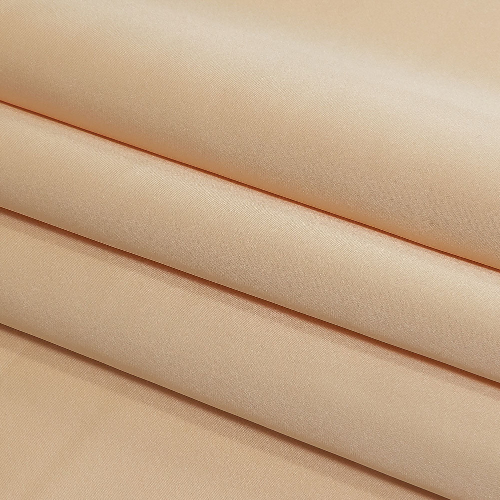 Carolina Herrera Italian Cream Peach Polyester Duchesse Satin Folded Carolina Herrera Italian Cream Peach Polyester Duchesse Satin Folded