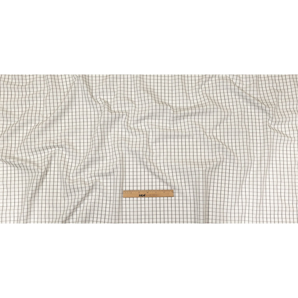 White, Gray and Black Checked Cotton Shirting Full White, Gray and Black Checked Cotton Shirting Full