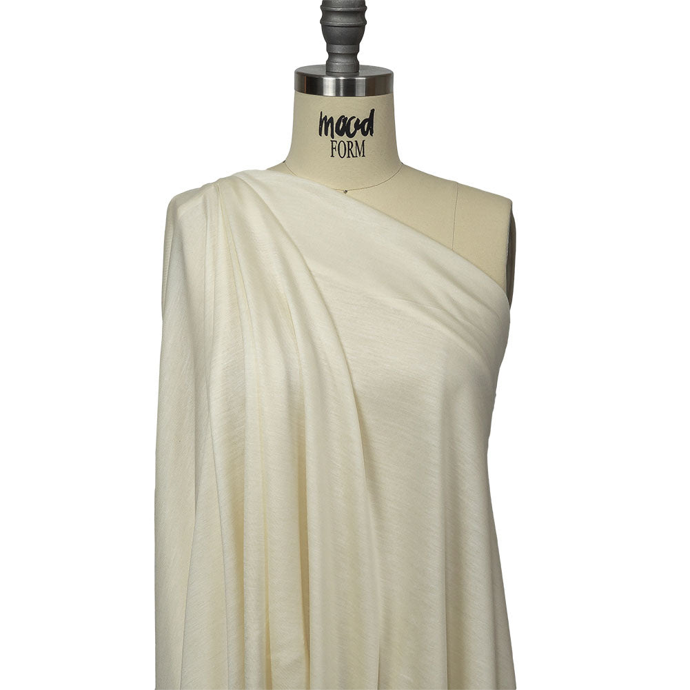 Cloud Cream Lightweight Rayon Jersey Drape Cloud Cream Lightweight Rayon Jersey Drape