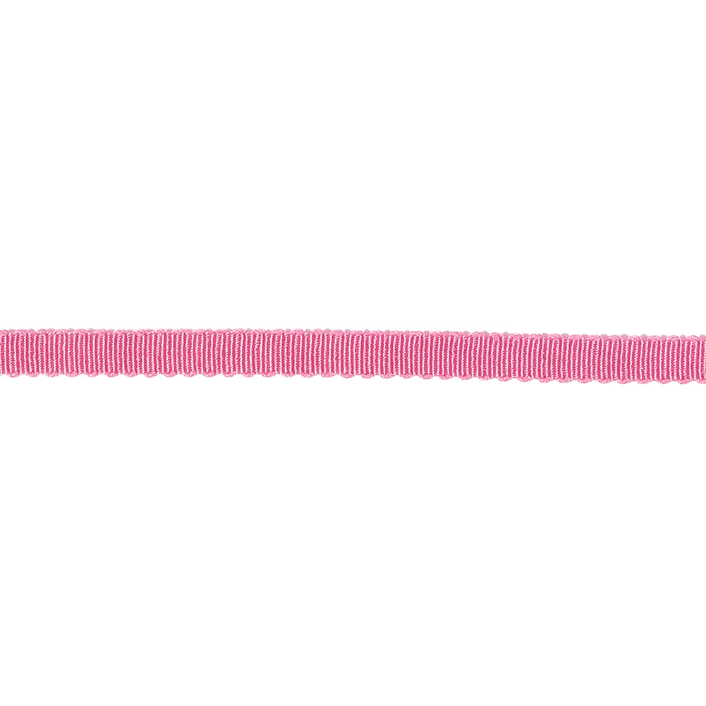 Medium Pink Recycled Polyester Petersham Grosgrain Ribbon - 4mm - Detail Medium Pink Recycled Polyester Petersham Grosgrain Ribbon - 4mm - Detail