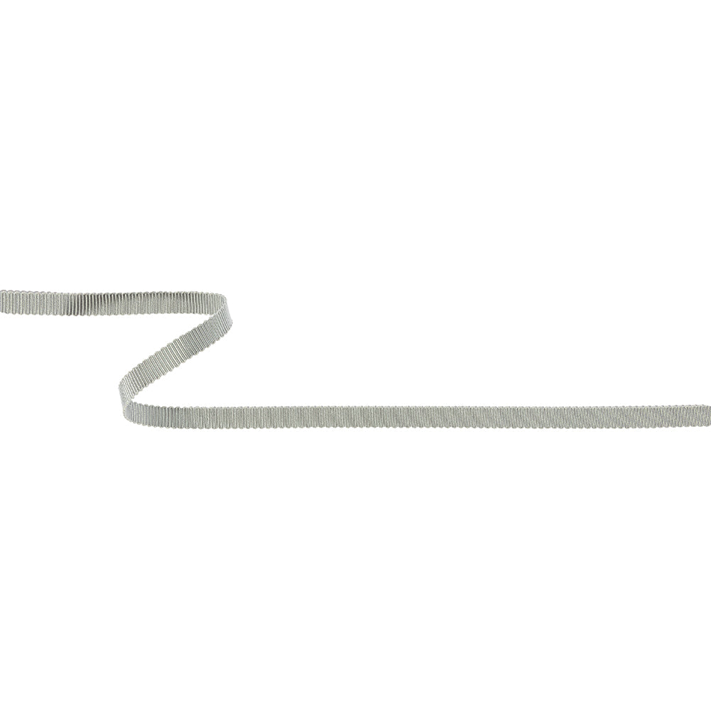 Light Gray Recycled Polyester Petersham Grosgrain Ribbon - 6mm Light Gray Recycled Polyester Petersham Grosgrain Ribbon - 6mm