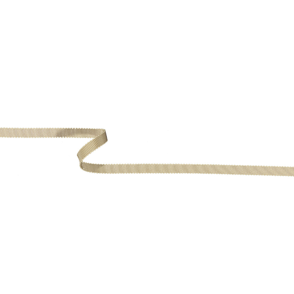 Taupe Recycled Polyester Petersham Grosgrain Ribbon - 6mm Taupe Recycled Polyester Petersham Grosgrain Ribbon - 6mm