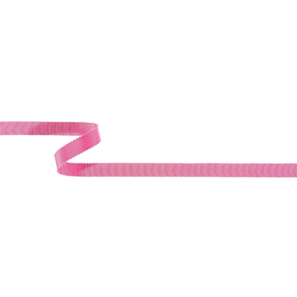 Medium Pink Recycled Polyester Petersham Grosgrain Ribbon - 9mm Medium Pink Recycled Polyester Petersham Grosgrain Ribbon - 9mm