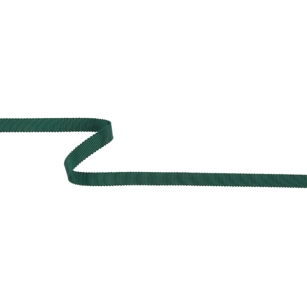 Emerald Recycled Polyester Petersham Grosgrain Ribbon - 9mm Emerald Recycled Polyester Petersham Grosgrain Ribbon - 9mm