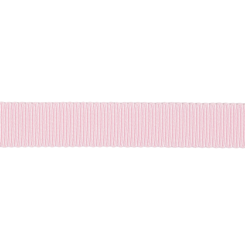 Light Pink Recycled Polyester Petersham Grosgrain Ribbon - 12mm - Detail Light Pink Recycled Polyester Petersham Grosgrain Ribbon - 12mm - Detail