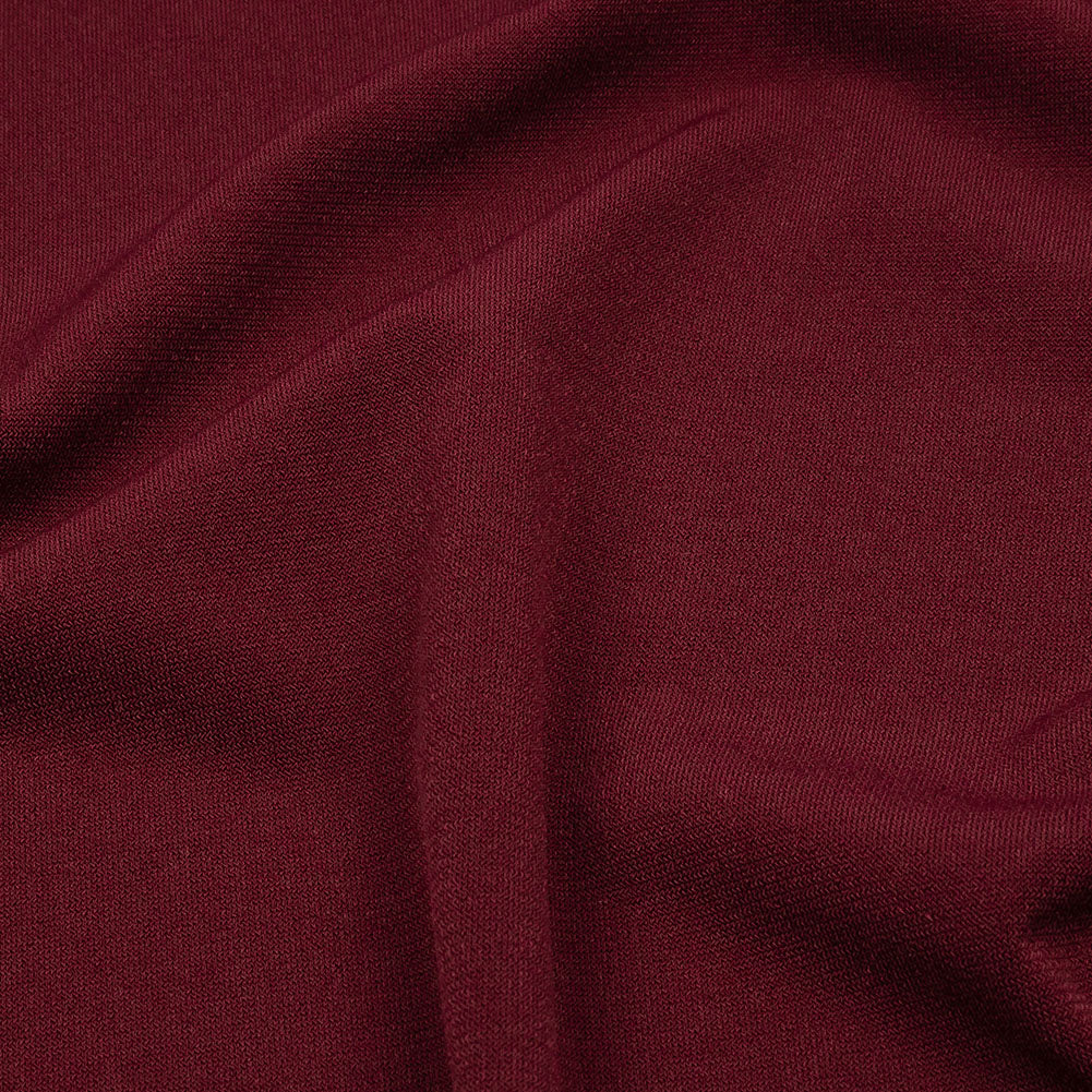 Stretch Polyester ITY Jersey - Wine - Isadora Collection - Detail Stretch Polyester ITY Jersey - Wine - Isadora Collection - Detail