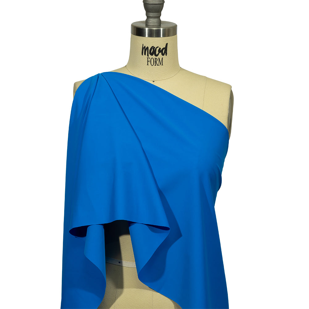 Recycled Swimwear Tricot, UV Protective - Blue - Santorini Plus Collection - Drape Recycled Swimwear Tricot, UV Protective - Blue - Santorini Plus Collection - Drape