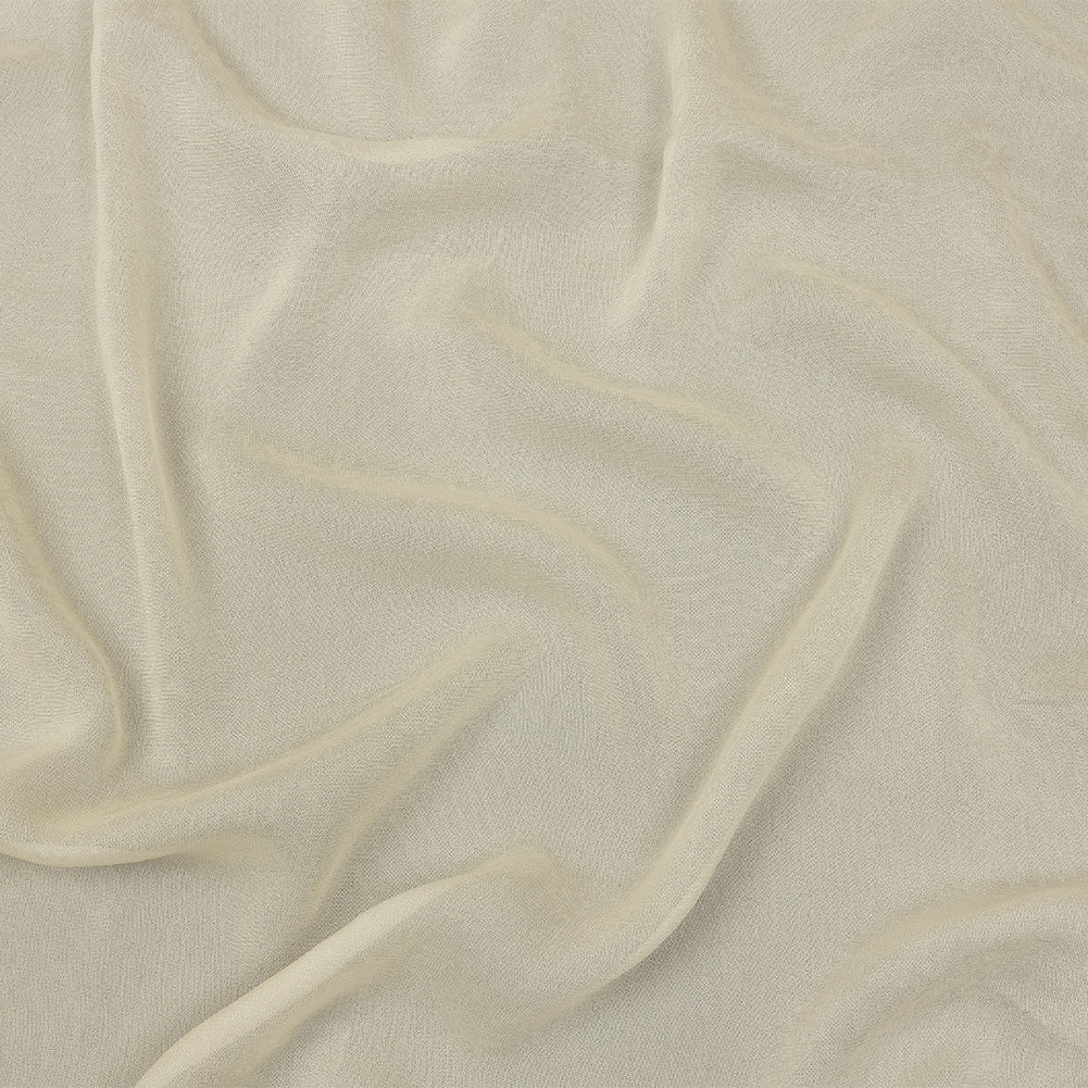 Famous Australian Designer Cream Viscose Georgette Famous Australian Designer Cream Viscose Georgette