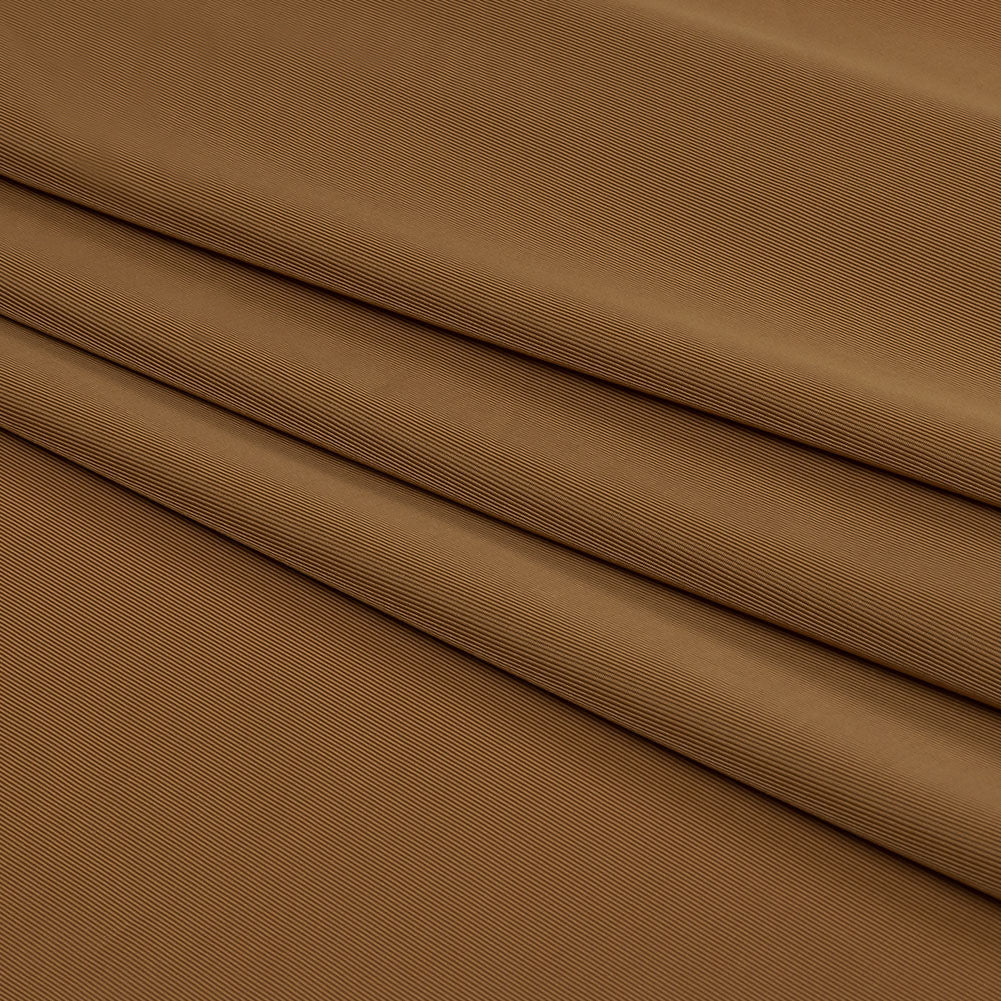 Famous Australian Designer Caramel Stretch Polyester Jersey - Folded Famous Australian Designer Caramel Stretch Polyester Jersey - Folded
