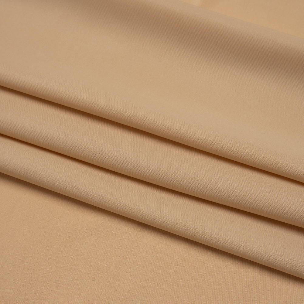 Stretch Polyester Jersey - Beige - Famous Australian Designer Deadstock Folded Stretch Polyester Jersey - Beige - Famous Australian Designer Deadstock Folded